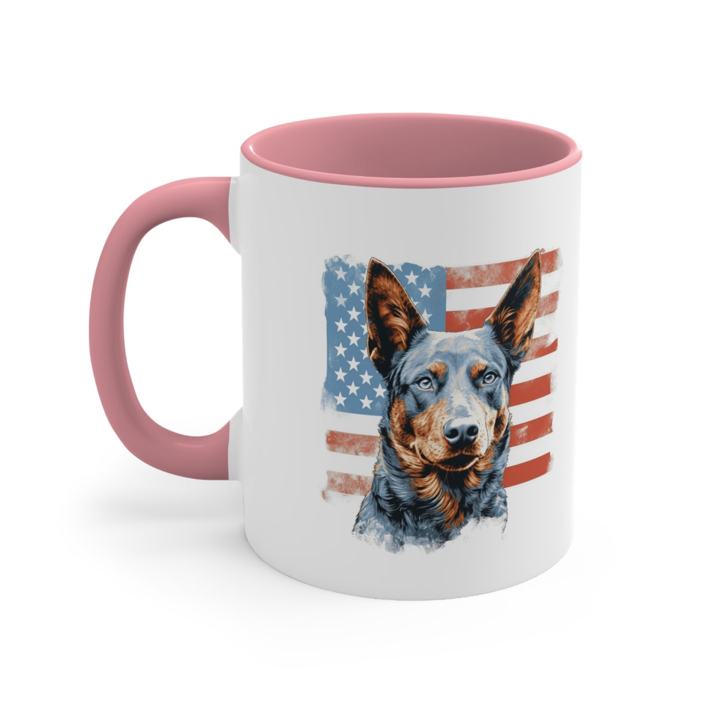 Cattle Dog Patriotic Coffee Mug with Color