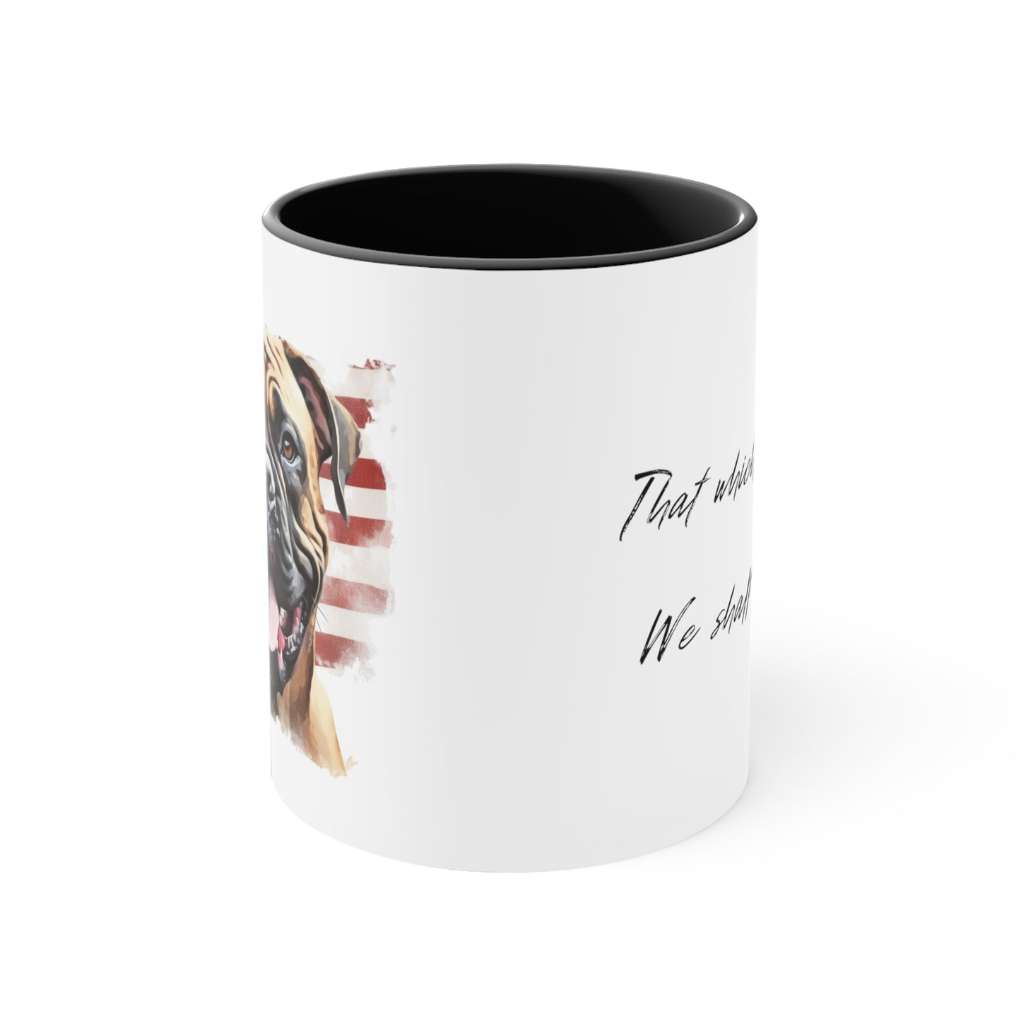 Bullmastiff Patriotic Coffee Mug with Color